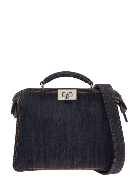 fendi peekaboo selleria strap|fendi denim peekaboo.